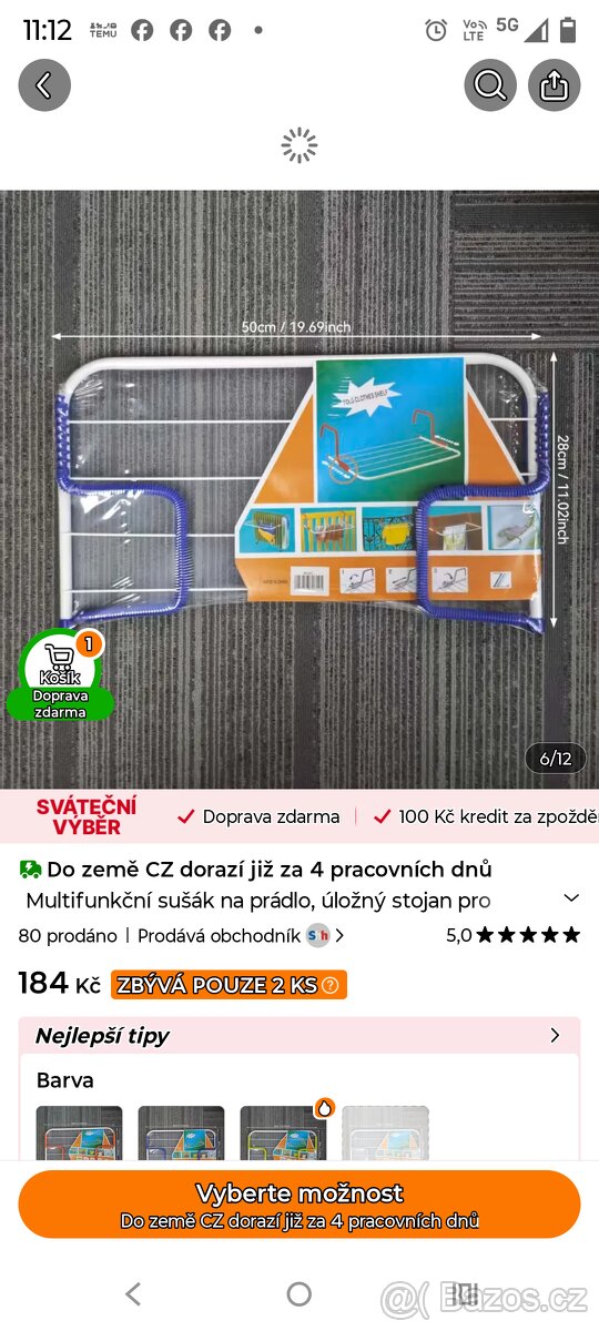 Prodám sušák na prádlo