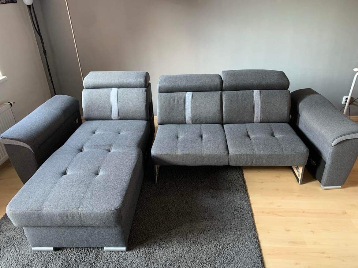 INFINITI sofa set - left, gray - Sconto