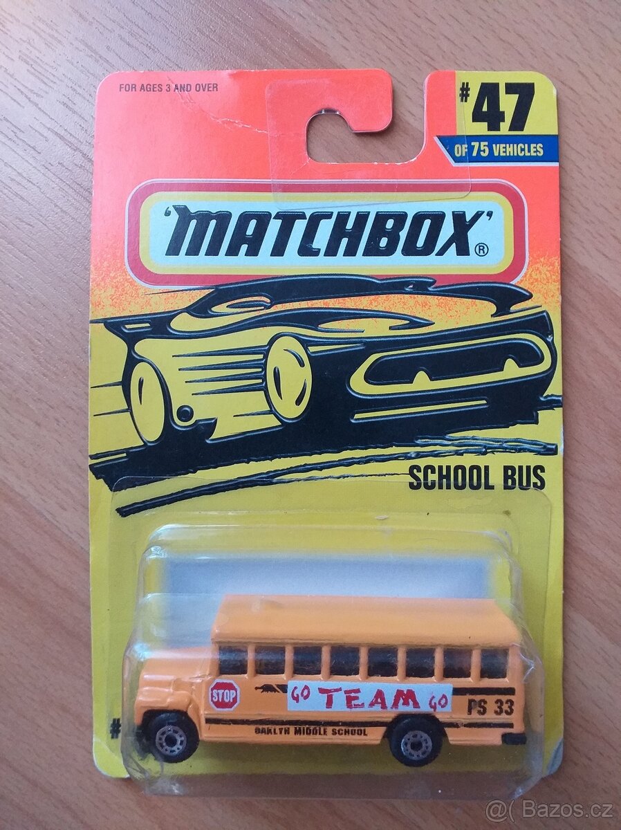 matchbox School Bus a London Bus různé varianty