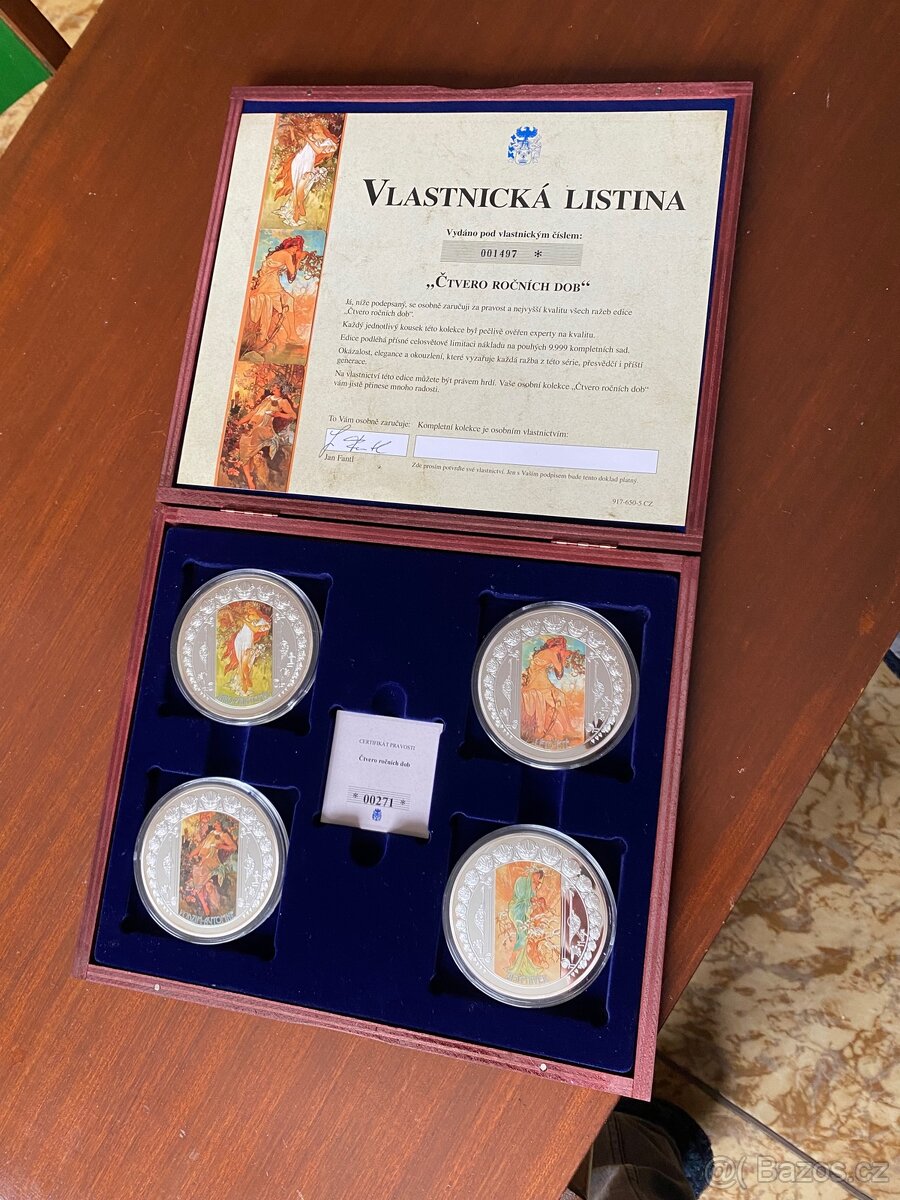 Alfons Mucha Mince Čtvero ročních dob
