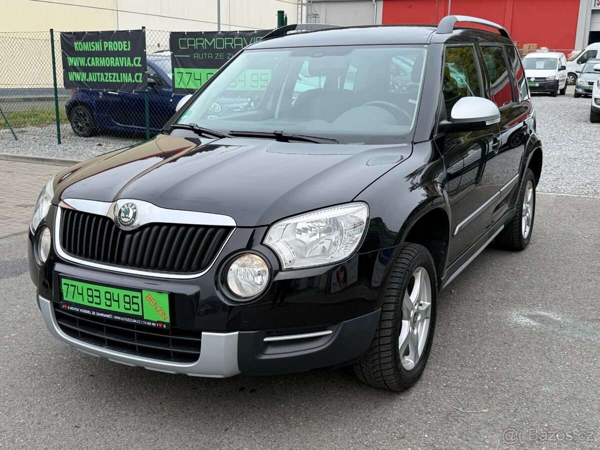 ► ŠKODA YETI 1,4 TSI - 90 KW PARK. SENZORY, TOP STAV◄