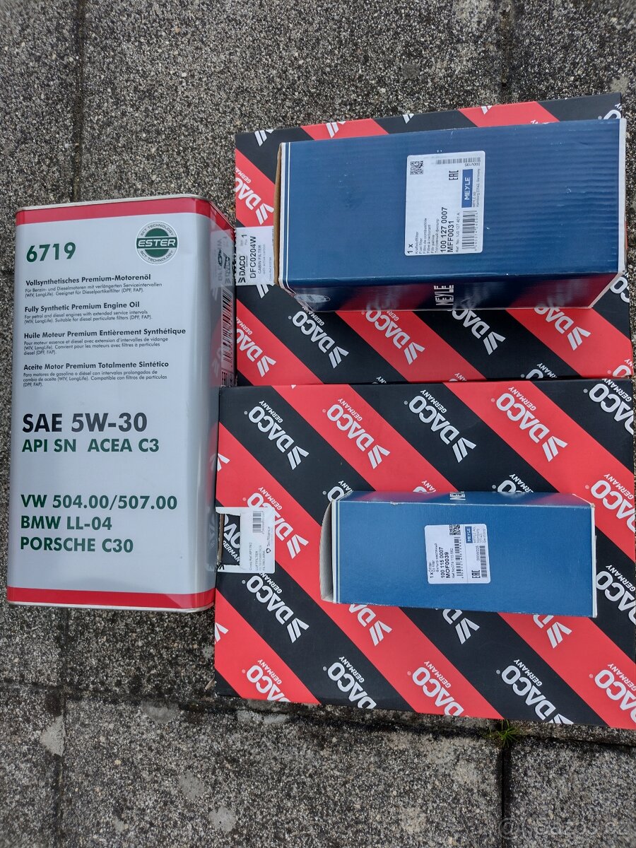 AUDI A4 B6 1,9TDI 96kw AVF filty - koncern.v. Š W S A