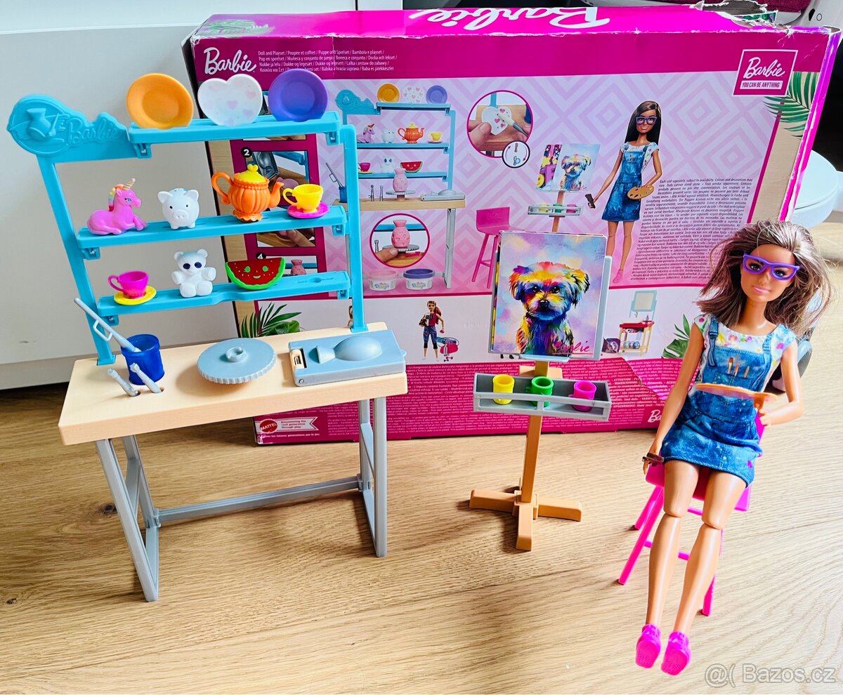 Barbie umelecky atelier/ umelecka dielna