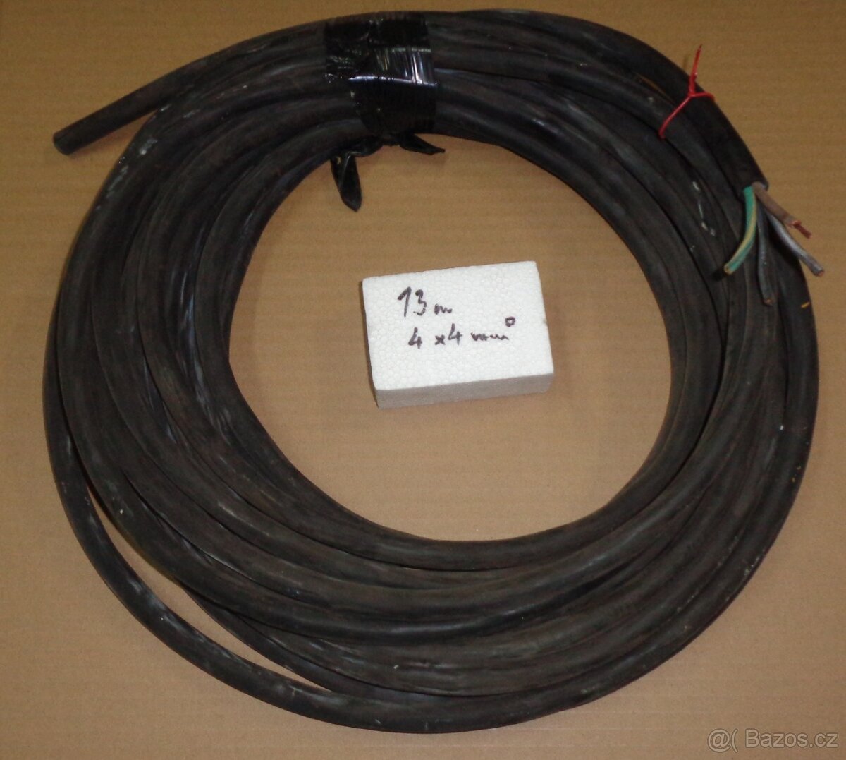 Venkovní gumový kabel 4 x 4 mm/ 13 m