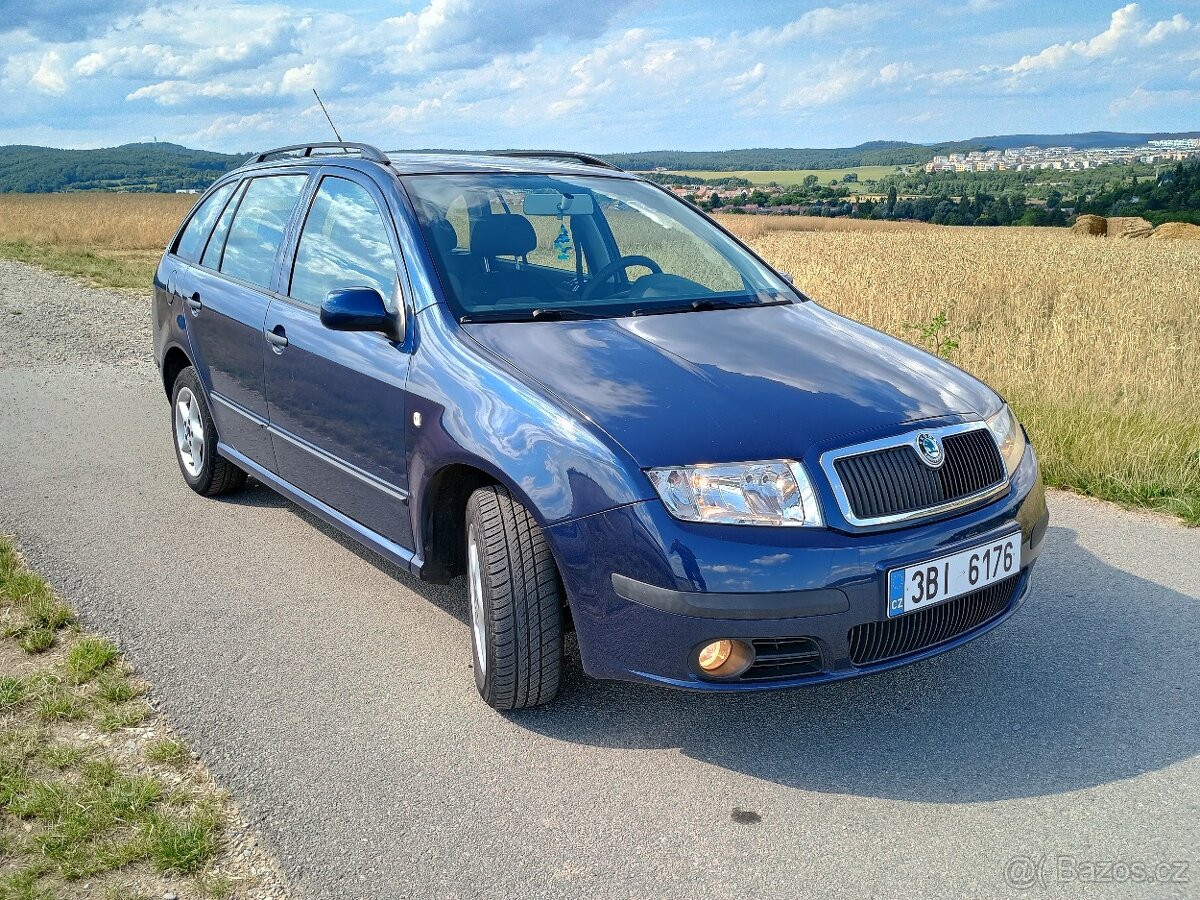 Škoda Fabia Combi 1.4 16V 55kw, klima, centrál ,tažné, ABS