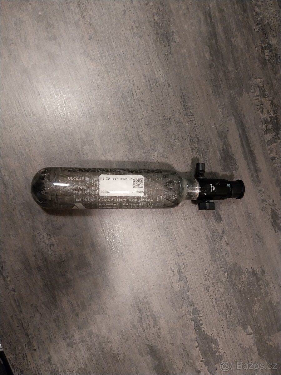 NOVÁ vzduchová lahev 0.25l (15ci) 300bar Armotech pro Emf100