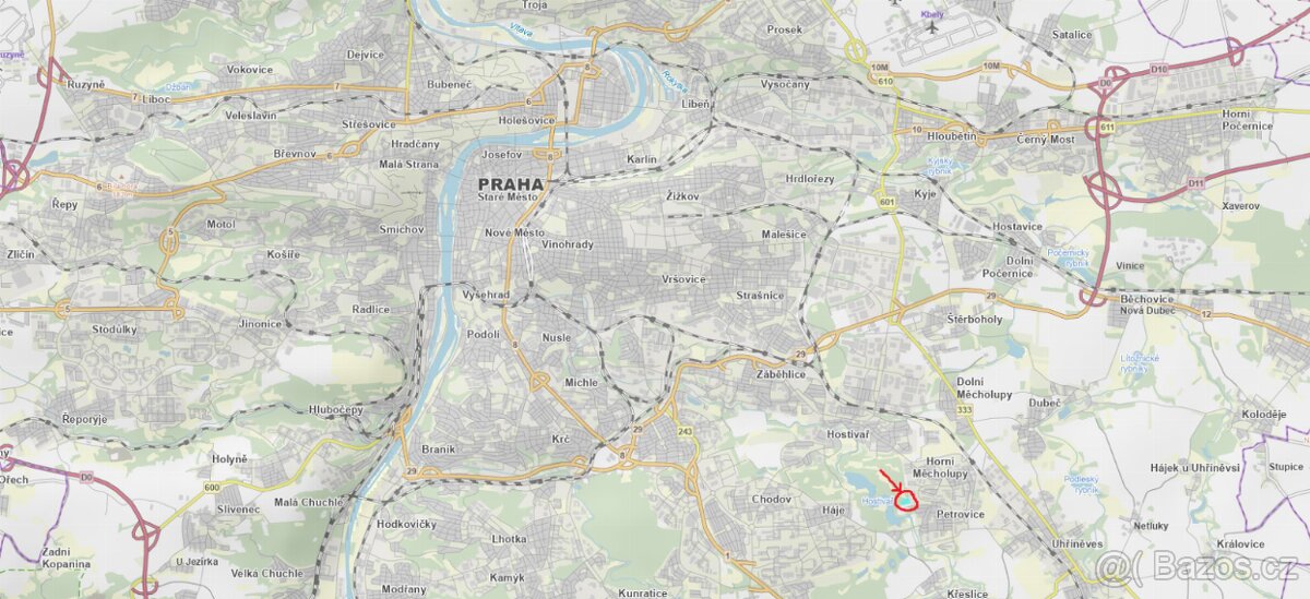 Prodám pozemky v k.ú. Hostivař Praha, okres Praha