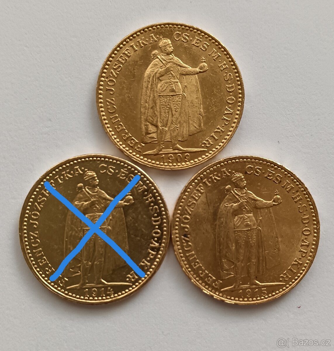 Zlaté RU 20 koruny KB Vzácnější ročníky