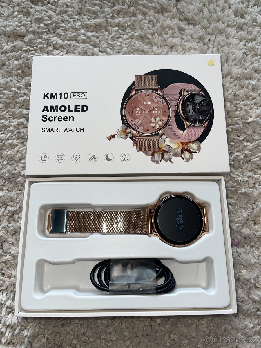 KM10 Pro Chytré hodinky s kovovým řemínkem