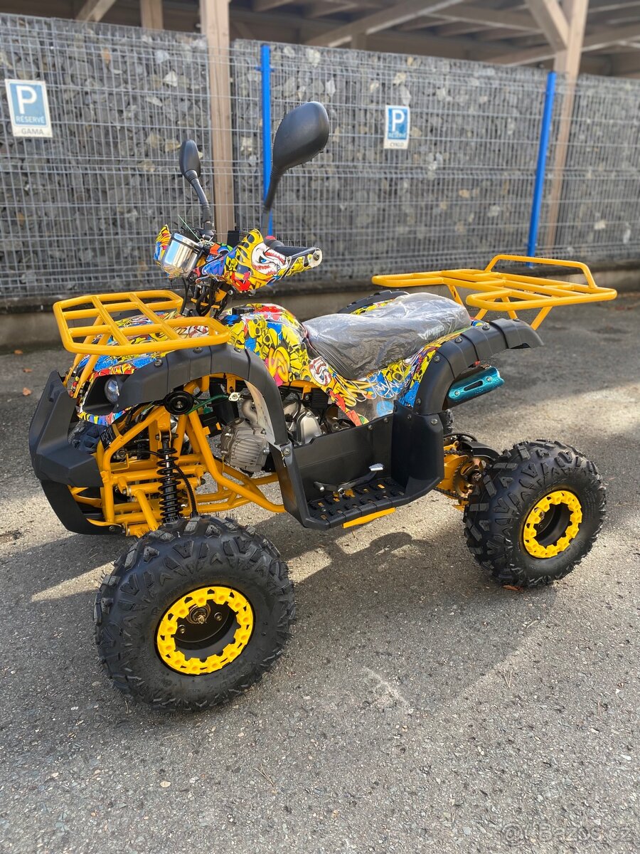 Dětská čtyřkolka Toronto 125cc - žluté grafity