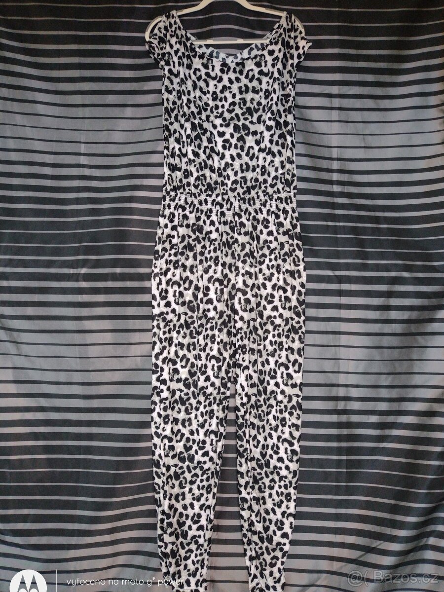 nový dámský leopardí overal Calze del Mondo v.L-XL/40-42