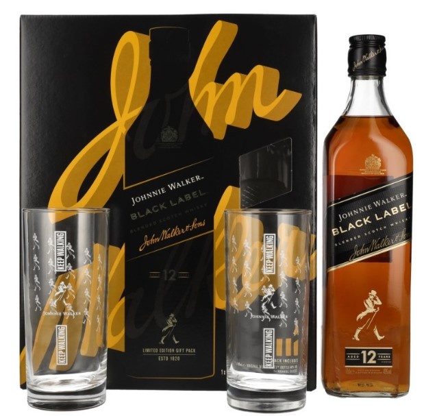 Johnnie Walker Black Label – 12yo, 40% 0,7L, dárkové balení