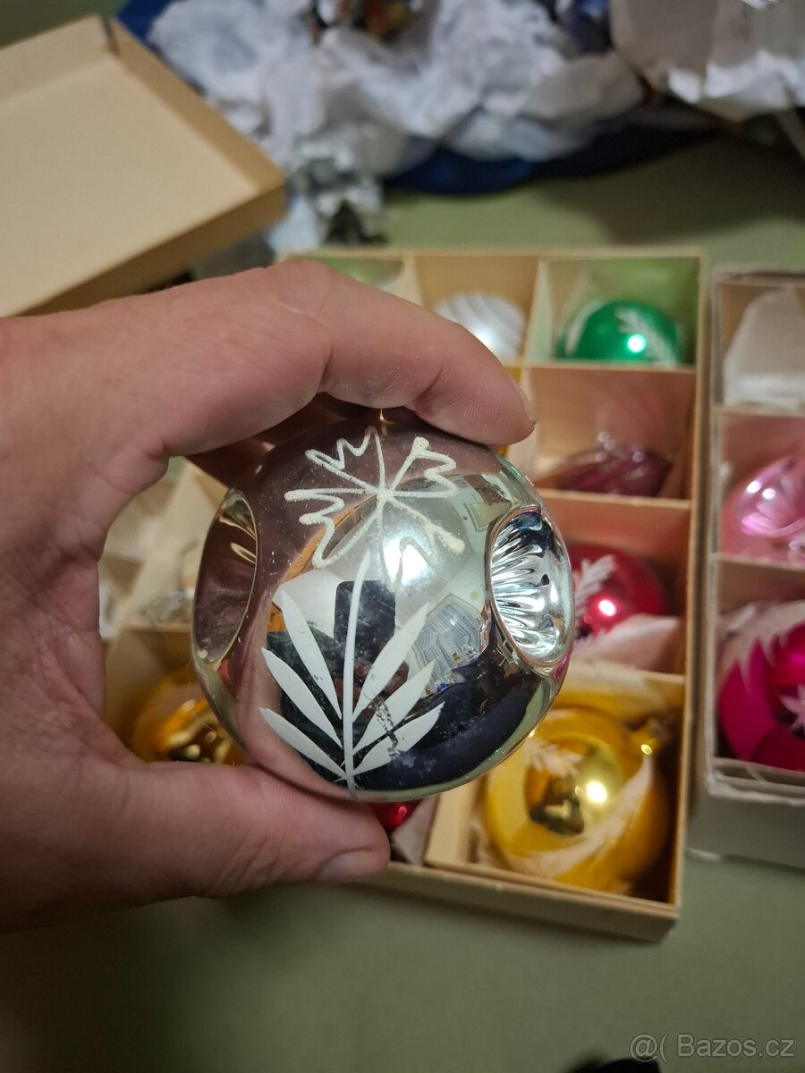 Staré retro originál vánoční ozdoby