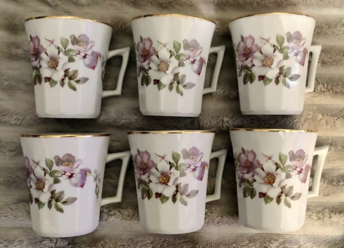 hrnek růže 6kusů