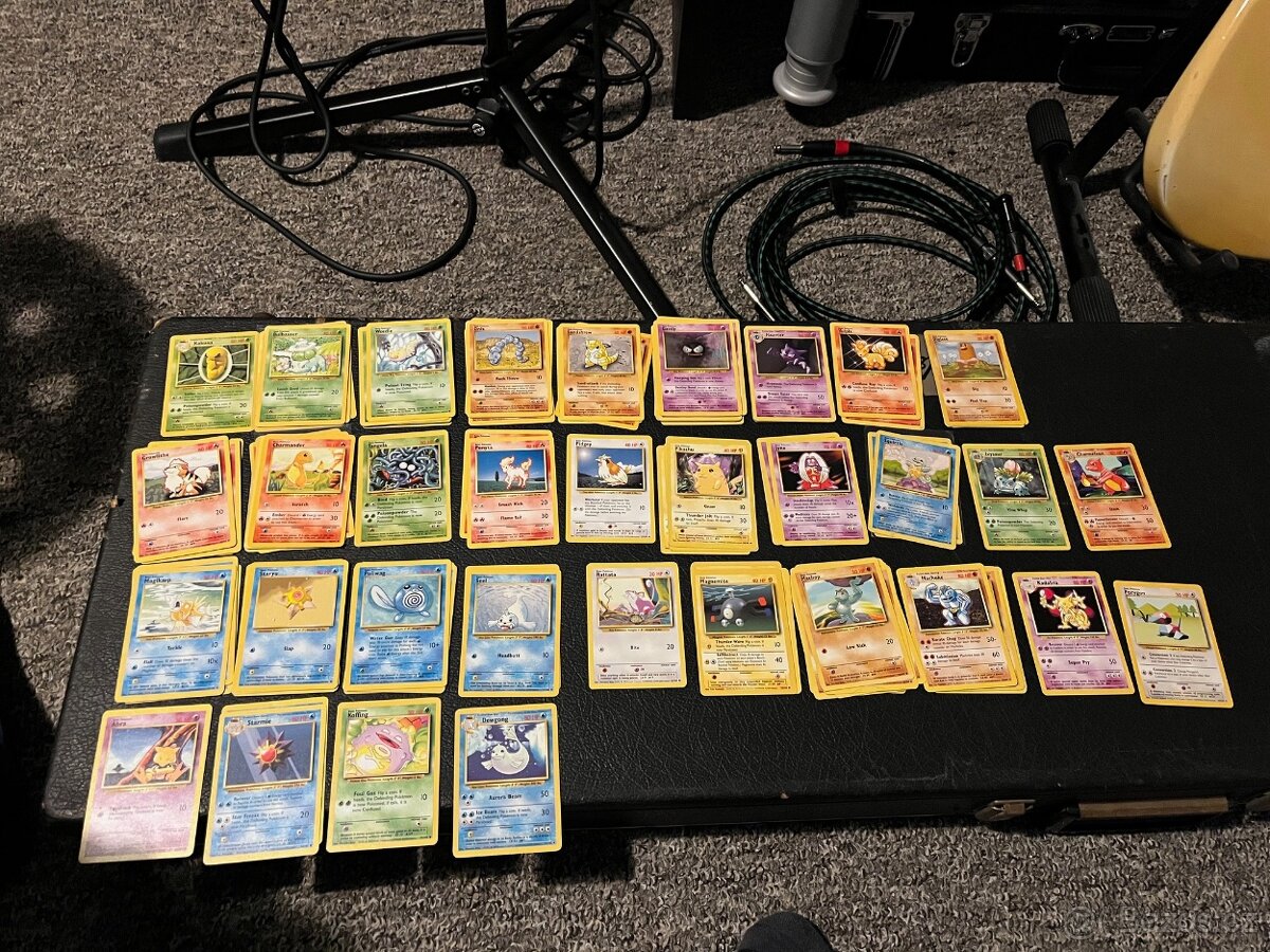 POKEMON BASE SET KARTIČKY : PRVNÍ TISK 98-99