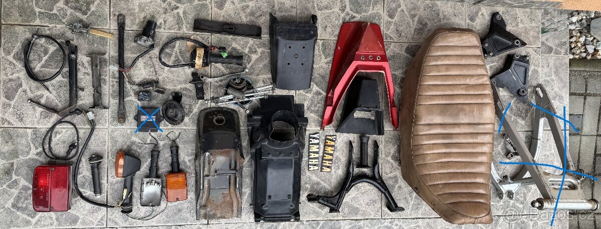 Yamaha XS 400 12 E - díly