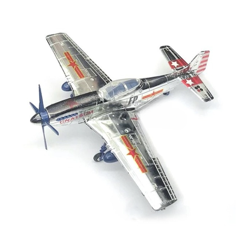 4D model nacvakávací stavebnice Mustang P-51D(stříbrná) 1:48