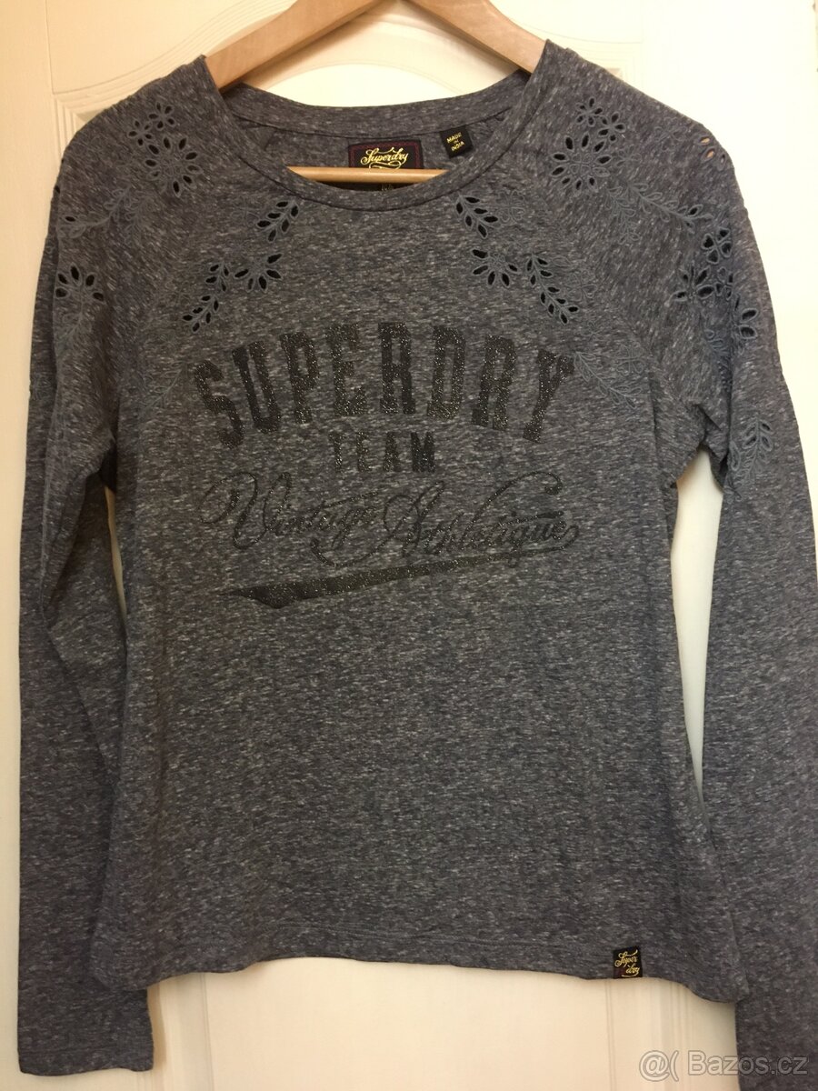 Triko s dlouhým rukávem Superdry velikost 40