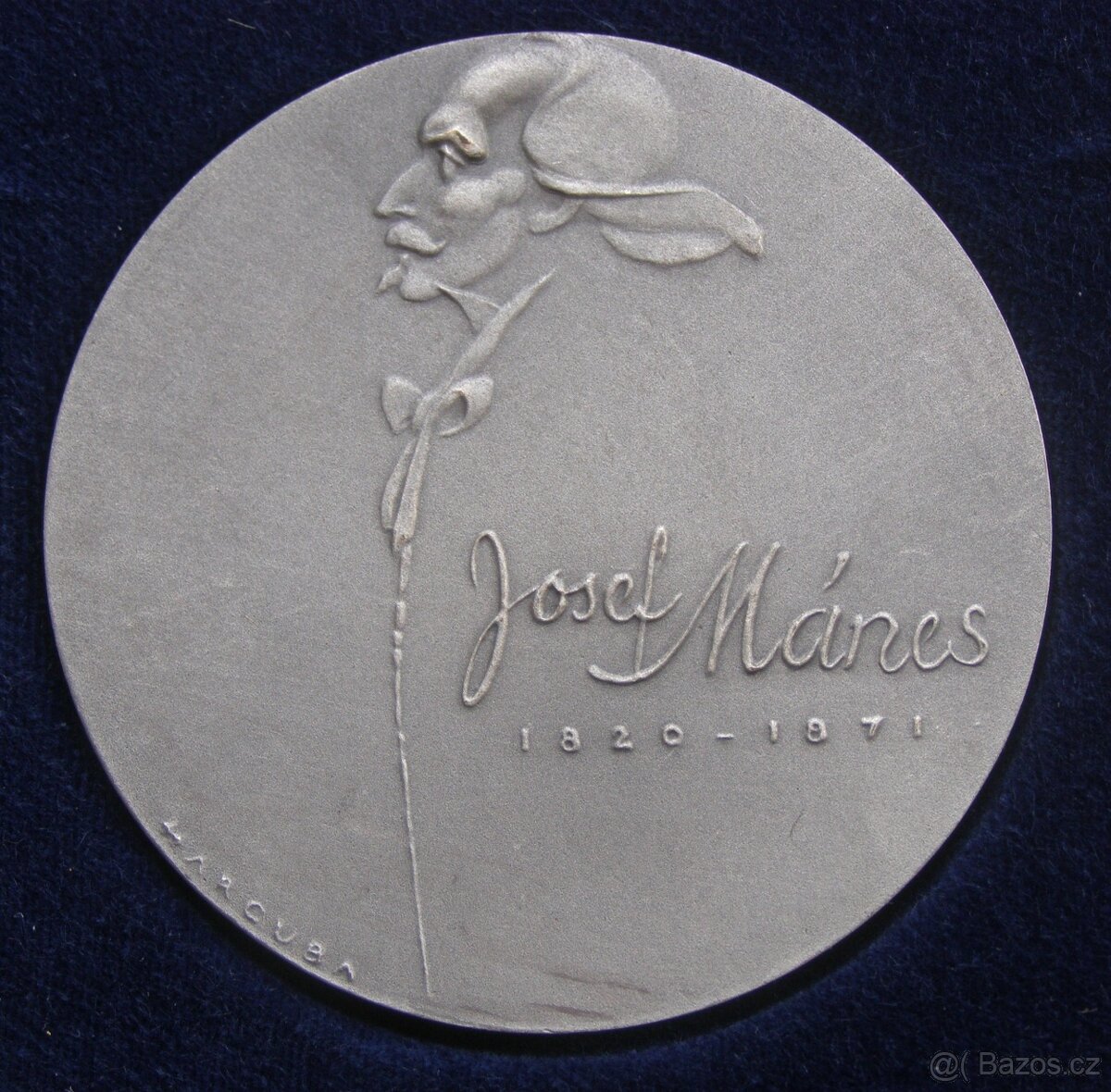 Medaile Josef Mánes; etue; 70 mm; Harcuba