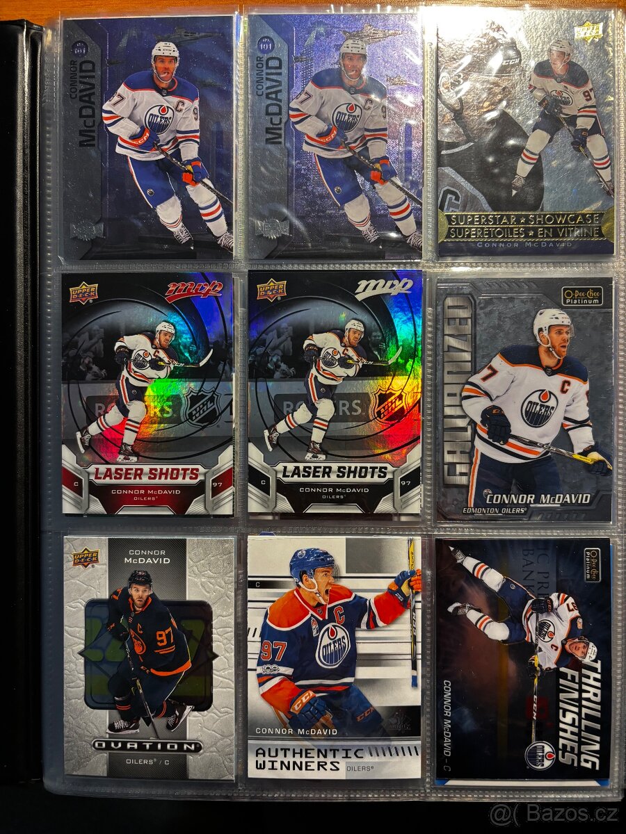 Velký lot karet Connor Mcdavid, 109 ks.