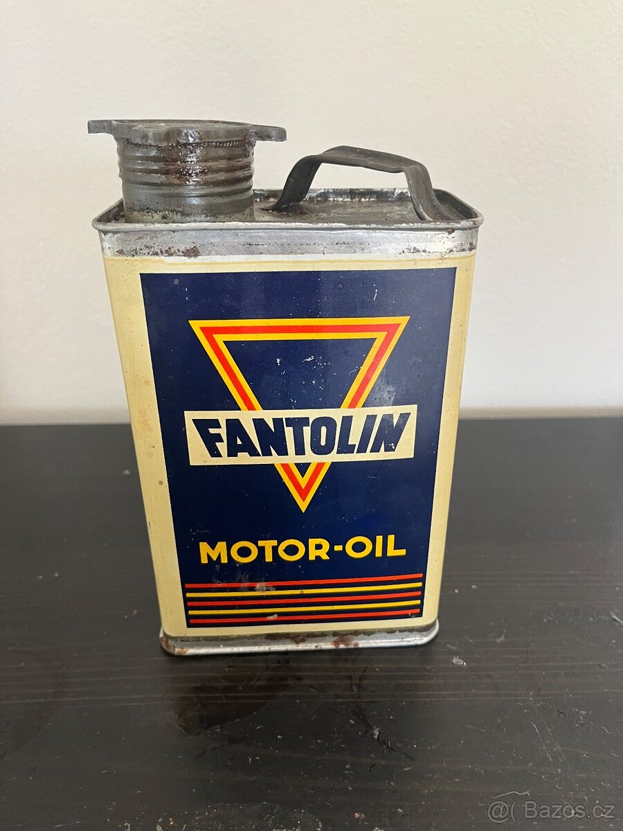Plechovka od oleje Fantolin