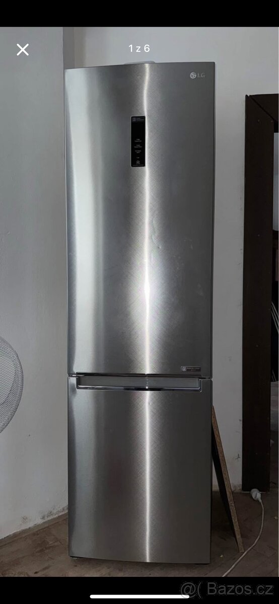 Chladnička s mrazničkou LG GBB62PZFGN stříbrná (nerez)