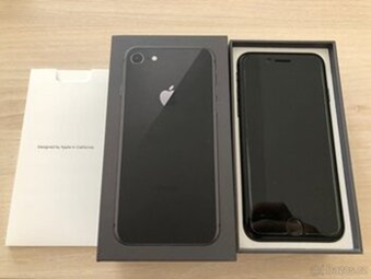 iPhone 8, 64 GB 2019, baterie 80% -PEKNY,neposkozen