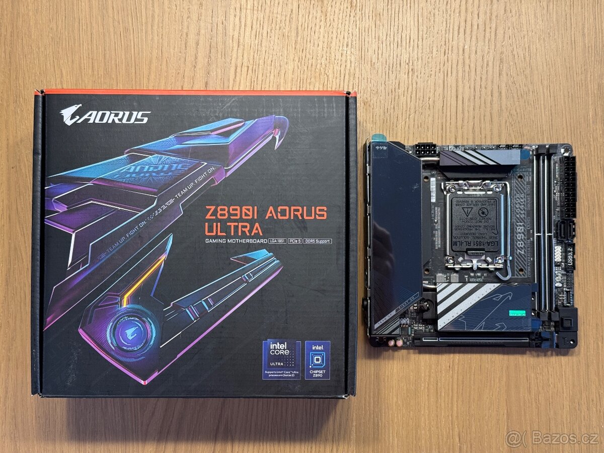 Gigabyte Z890I AORUS Ultra - ITX, LGA1851, nová + záruka