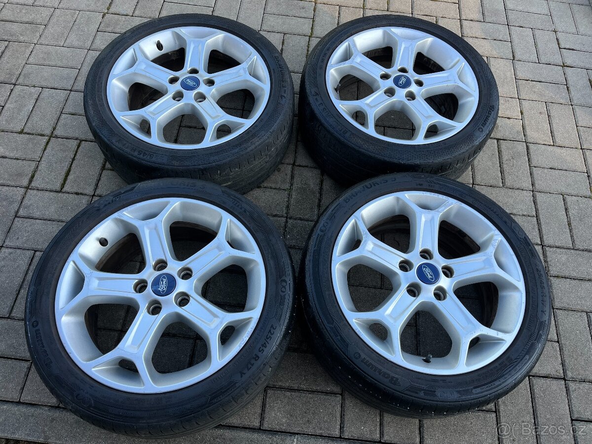 4x alu disky 5x108 R17, letní pneu