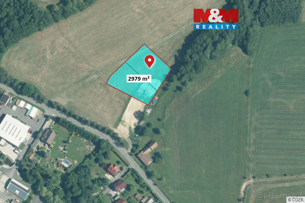 Prodej komerčního pozemku, 2979 m², Kateřinice