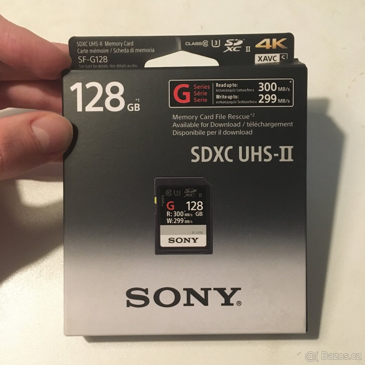 SD karta SONY SDXC 128GB TOUGH UHS-II SF-G 299MB/s