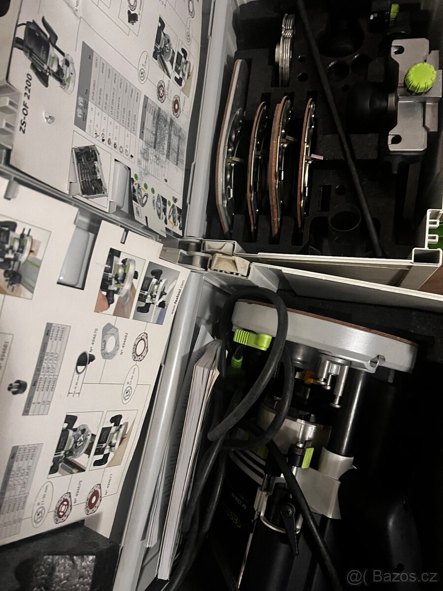 Horní frézka Festool OF 2200 EB SET + 41 kusů fréz