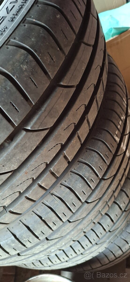 Letní pneumatiky s plechovýmy disky