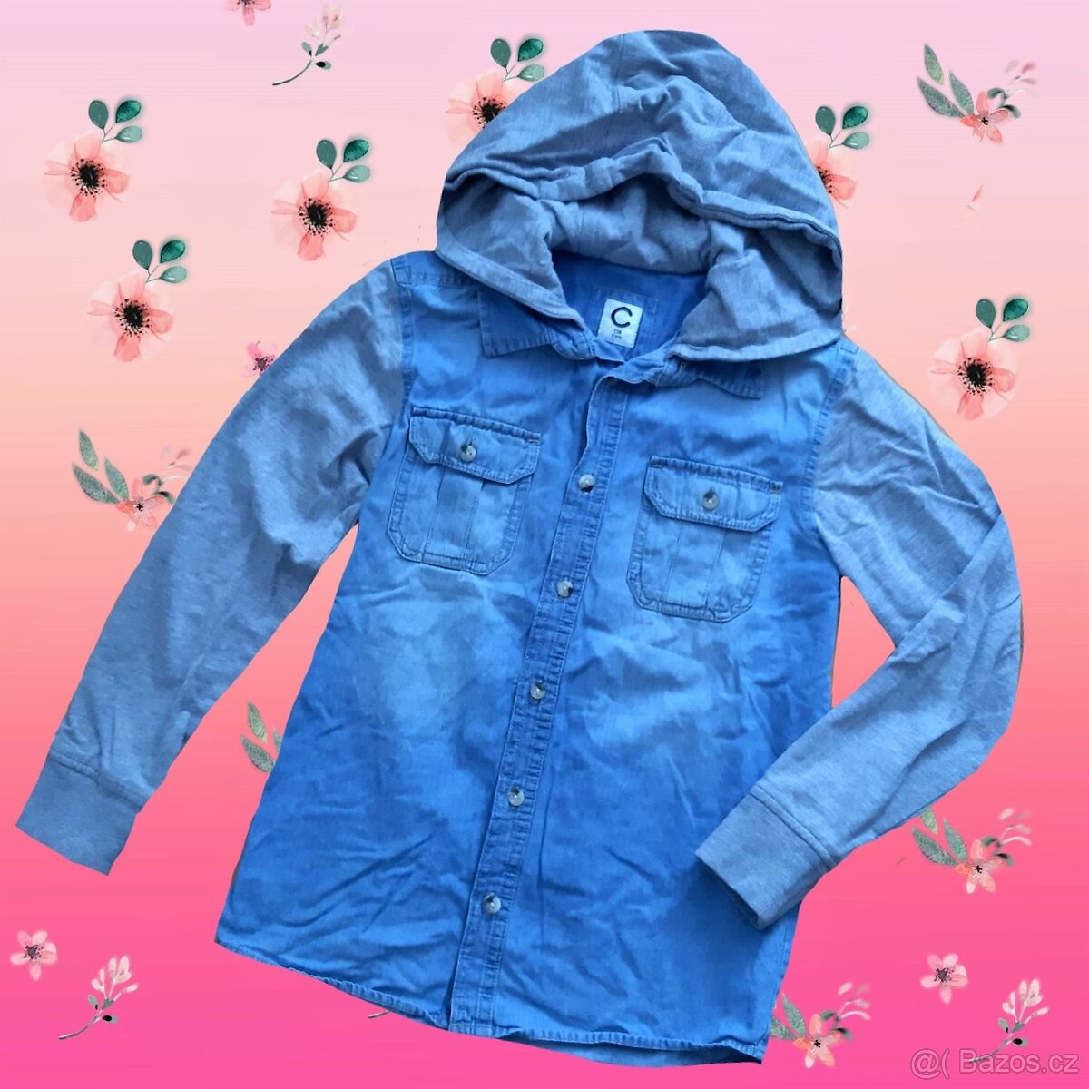 Krásná riflová košile vel. 134 (8-9 let ).