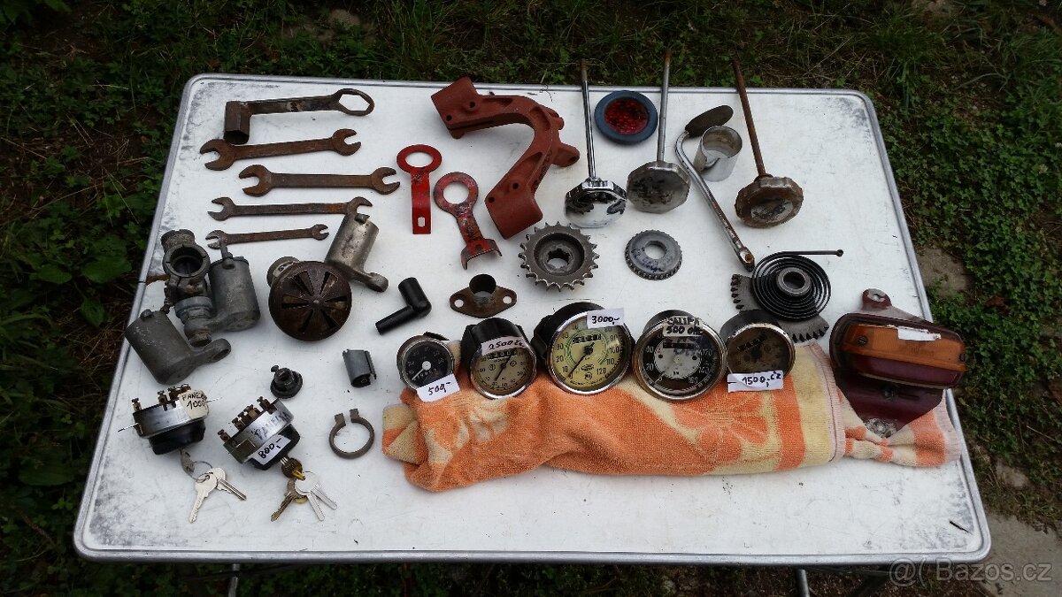 klíče Jawa tachometry ND Pérák prodej