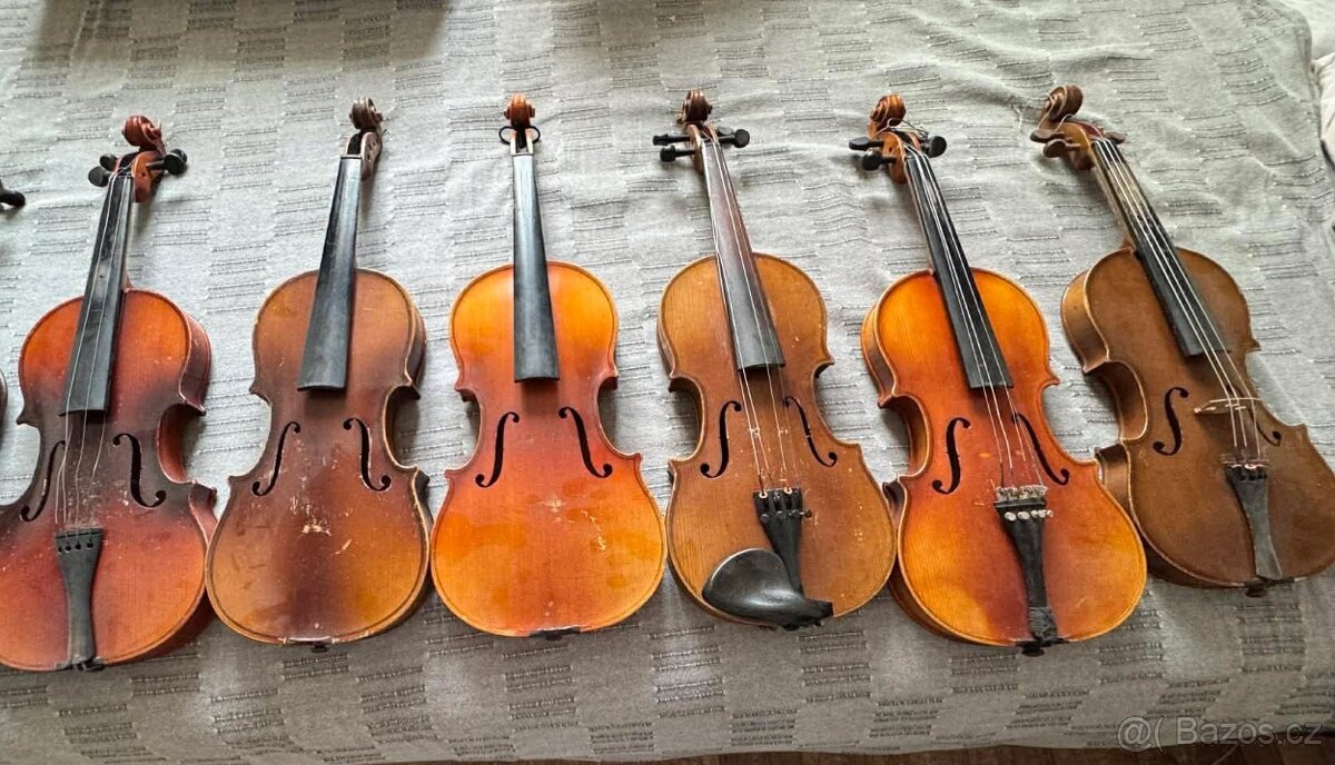 7 kusů housle 3/4
