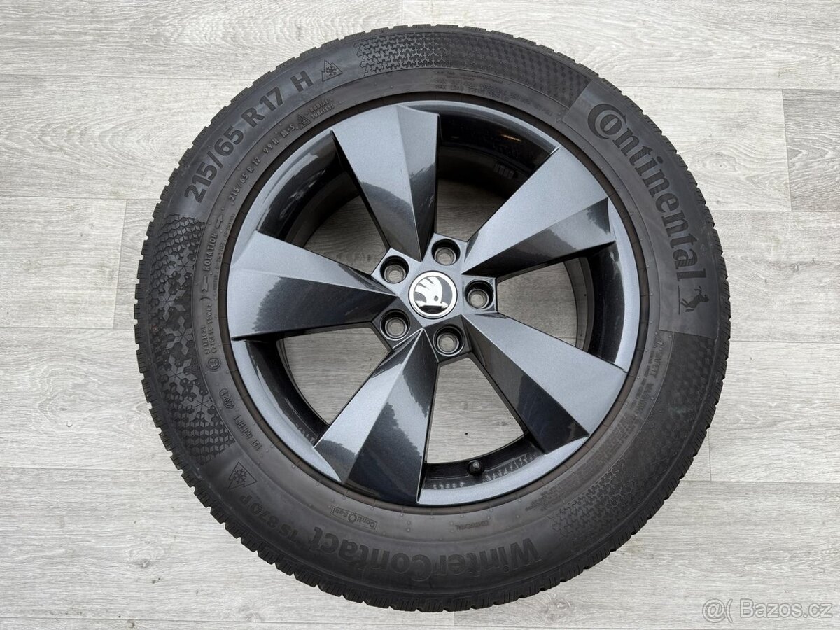 R17 ORIG.ZIMNÍ ALU KOLA ŠKODA KODIAQ 215/65/17