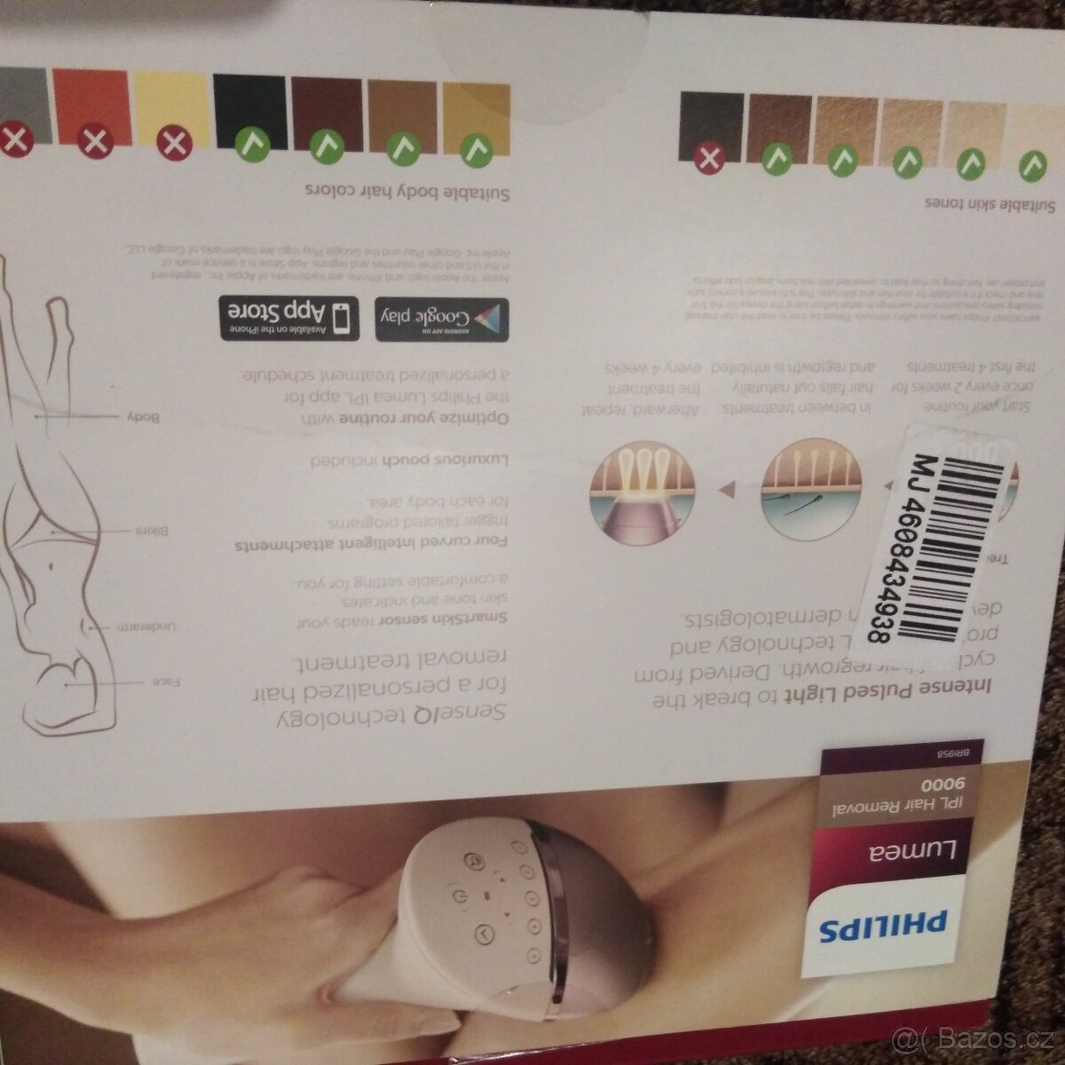 PHILIPS Lumea IPL Hair Removal SenseIQ 9000 BRI958
