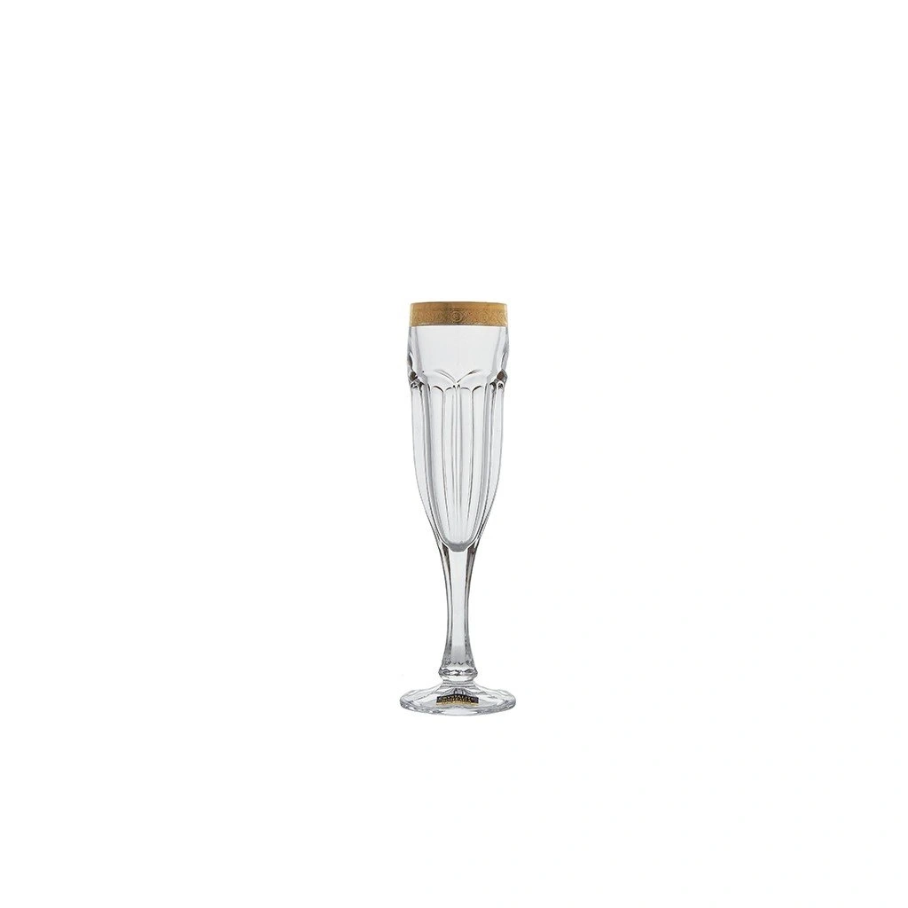 BOHEMIA SAFARI GOLD sklenice na šampaňské 150 ml