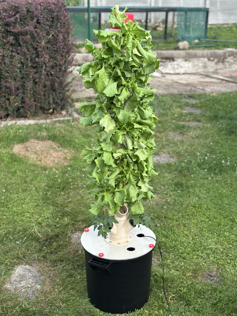 Vertikální hydroponie, 30 květináčů, 154 cm