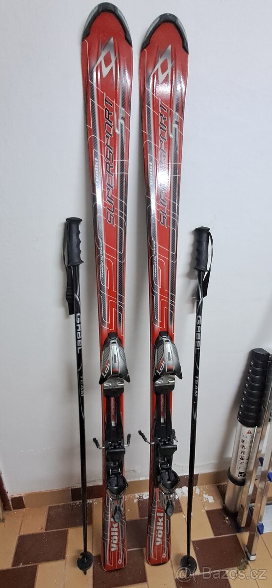 Pánské lyže Völkl délka 168cm+boty Nordica vel.29