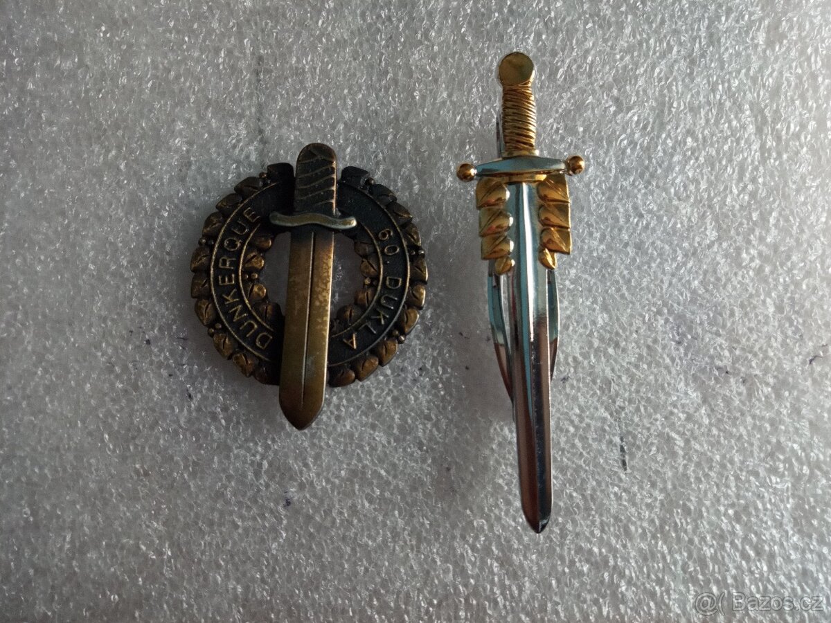 60. let u Dukly, výroční odznak + spona .