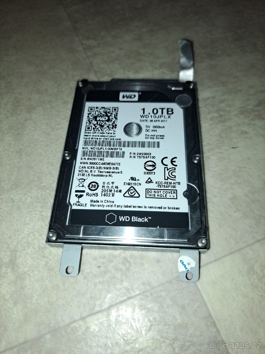 Hdd 1 TB úložiště Wd Black