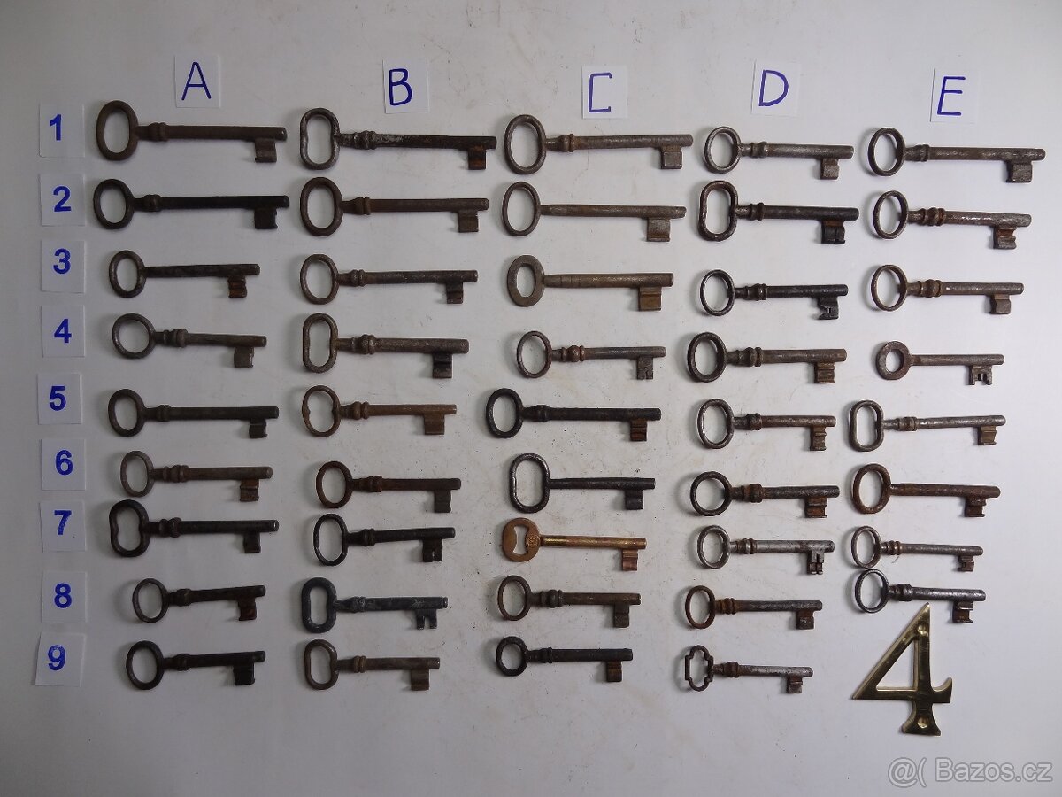 Staré klíče.