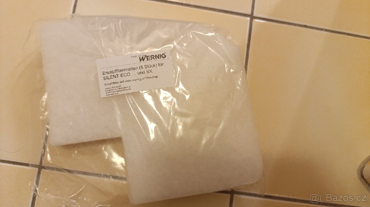 Náhradní filtrační vložka do odvětrávání Wernig