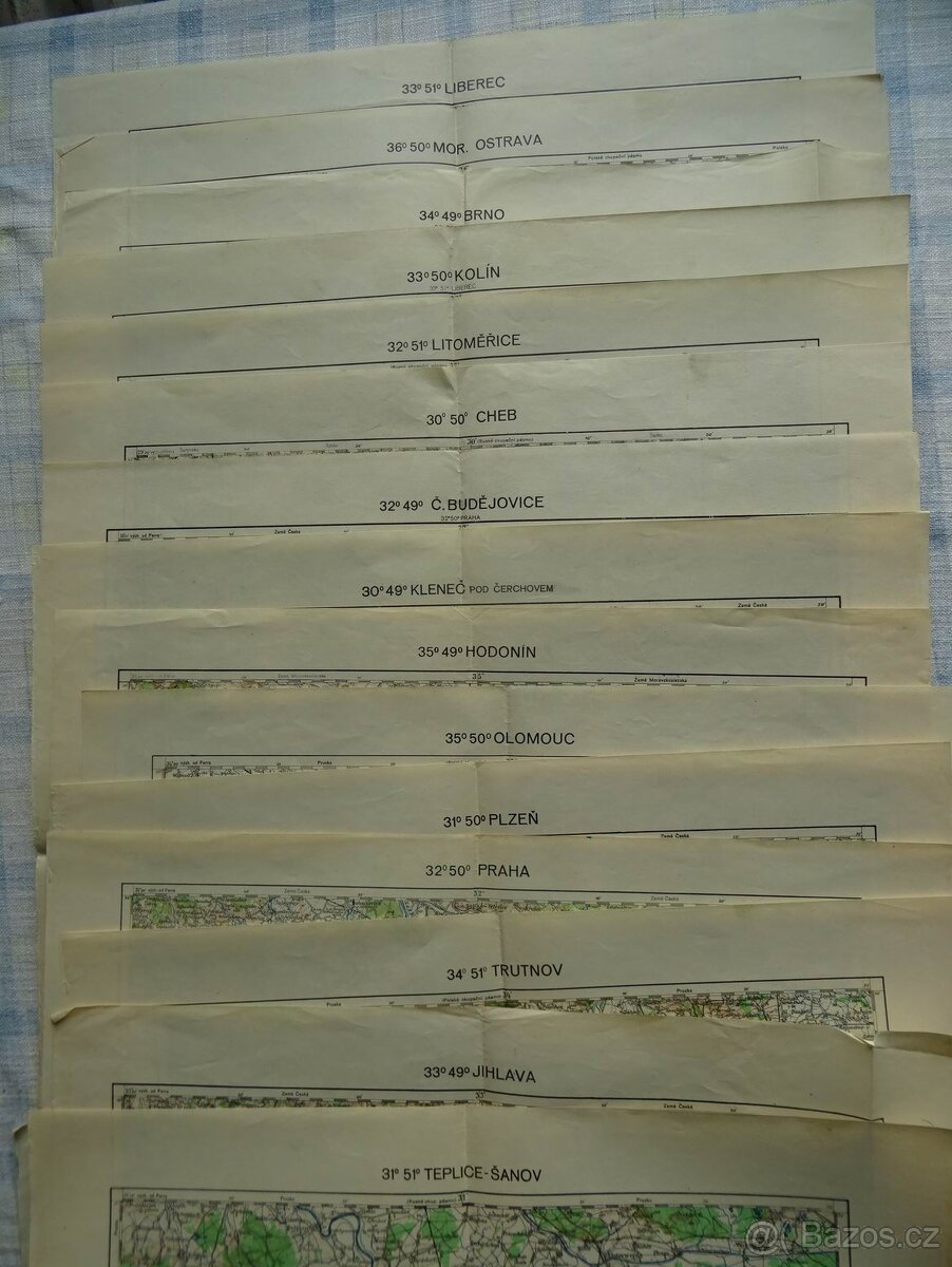 Staré vojenské mapy .