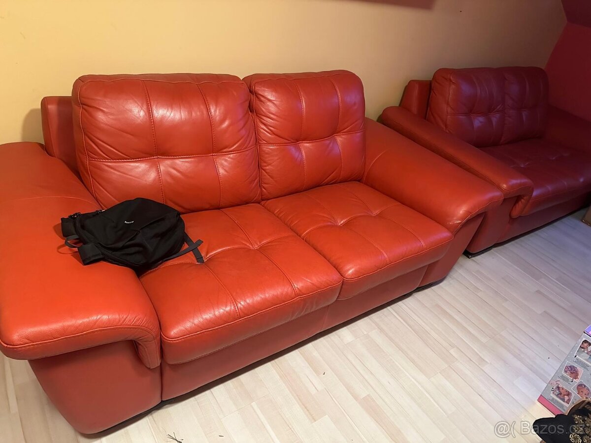 Kožená sedací souprava