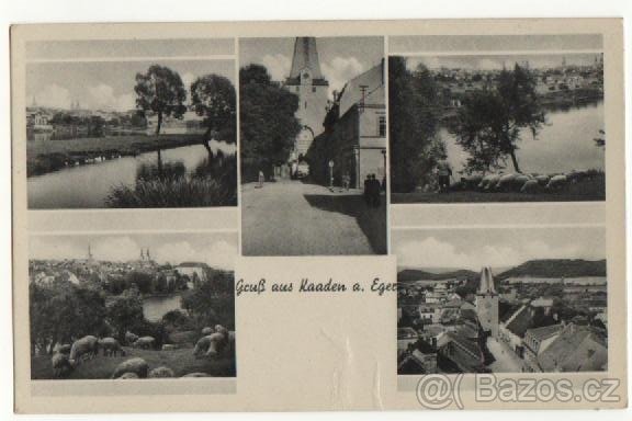 Stará pohlednice Kaaden a. Eger  Kadaň