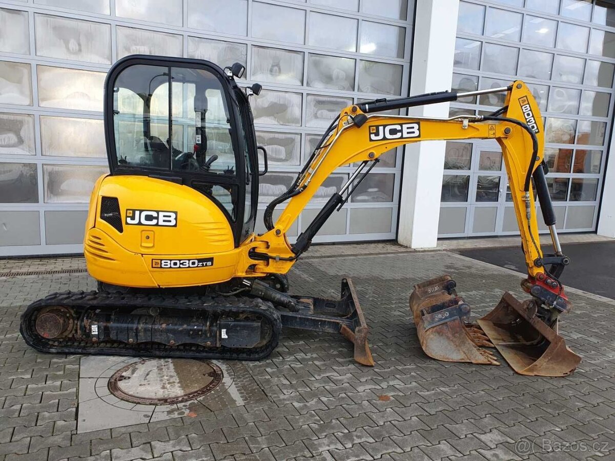 Prodám JCB minibagr 8030 s nulovým přesahem zádě
