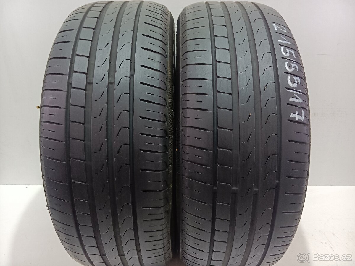 2ks letní pneu 215/55/17 Pirelli